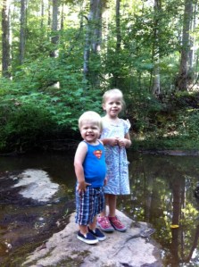Playing at the creek